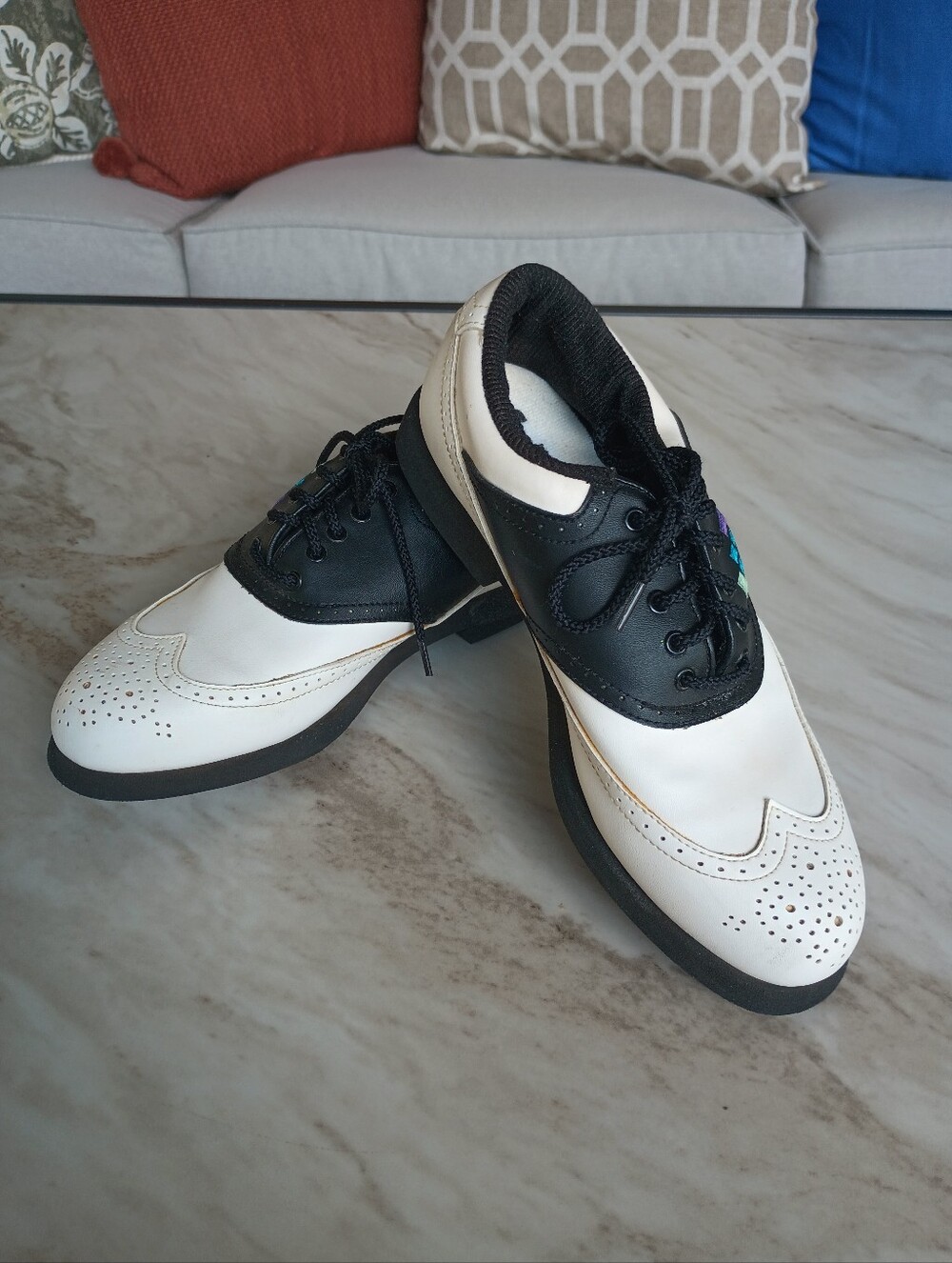 FootJoy Black and White Women's Golf Shoes Size 7